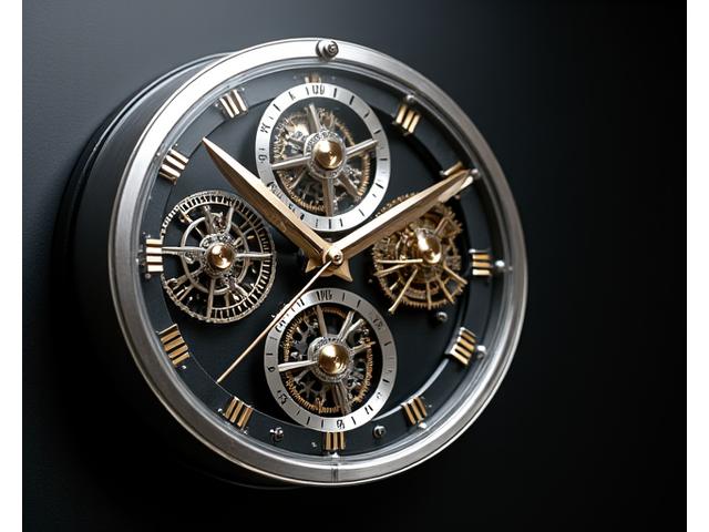 Horloge squelette murale, création unique